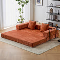 Convertible Floor Sofa Bed with Fixed-Shape Frame - Versatile Foldable