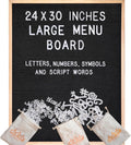 Blackboard Letter Board 24x30 in Large Felt Message Board - Oversized