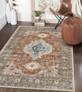 Lahome Oriental Washable Rug for Bedroom Living Room Entryway