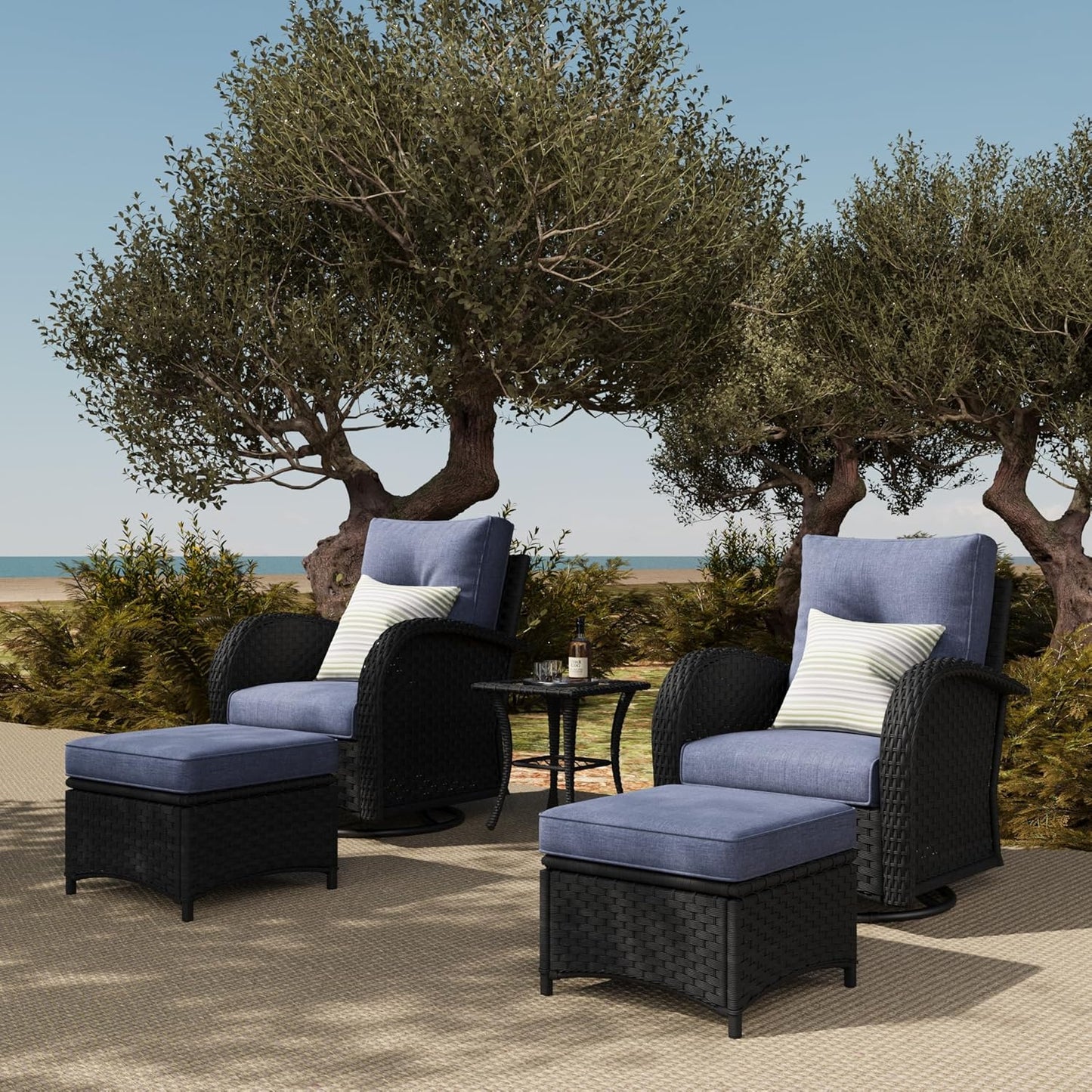 LayinSun 5 Pieces Outdoor Patio Furniture Set for Relaxation