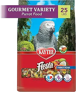 Kaytee Fiesta Parrot Food 25 Pound Bag for Healthy Birds