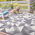 OLANLY Large Door Mat Indoor Entrance Washable 71x47, Grey