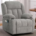 Rocker Swivel Recliner Chair for Adults - Massage, Heat & Glider