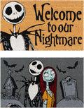 Gertmenian Nightmare Before Christmas Coir Doormat 2x3 - 2-Pack