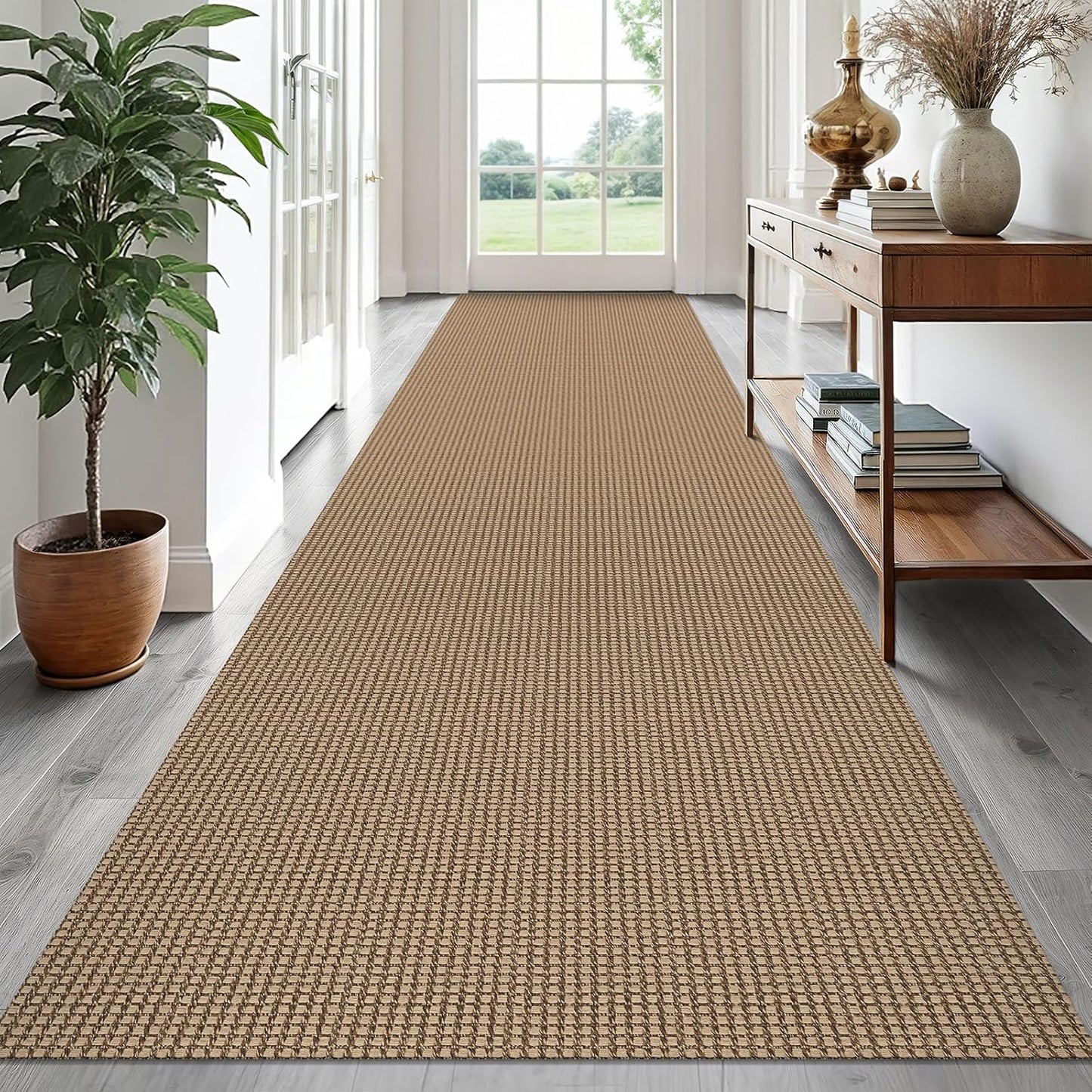 EARTHALL 3x16 Ft Washable Runner Rug for Hallways and Stairs