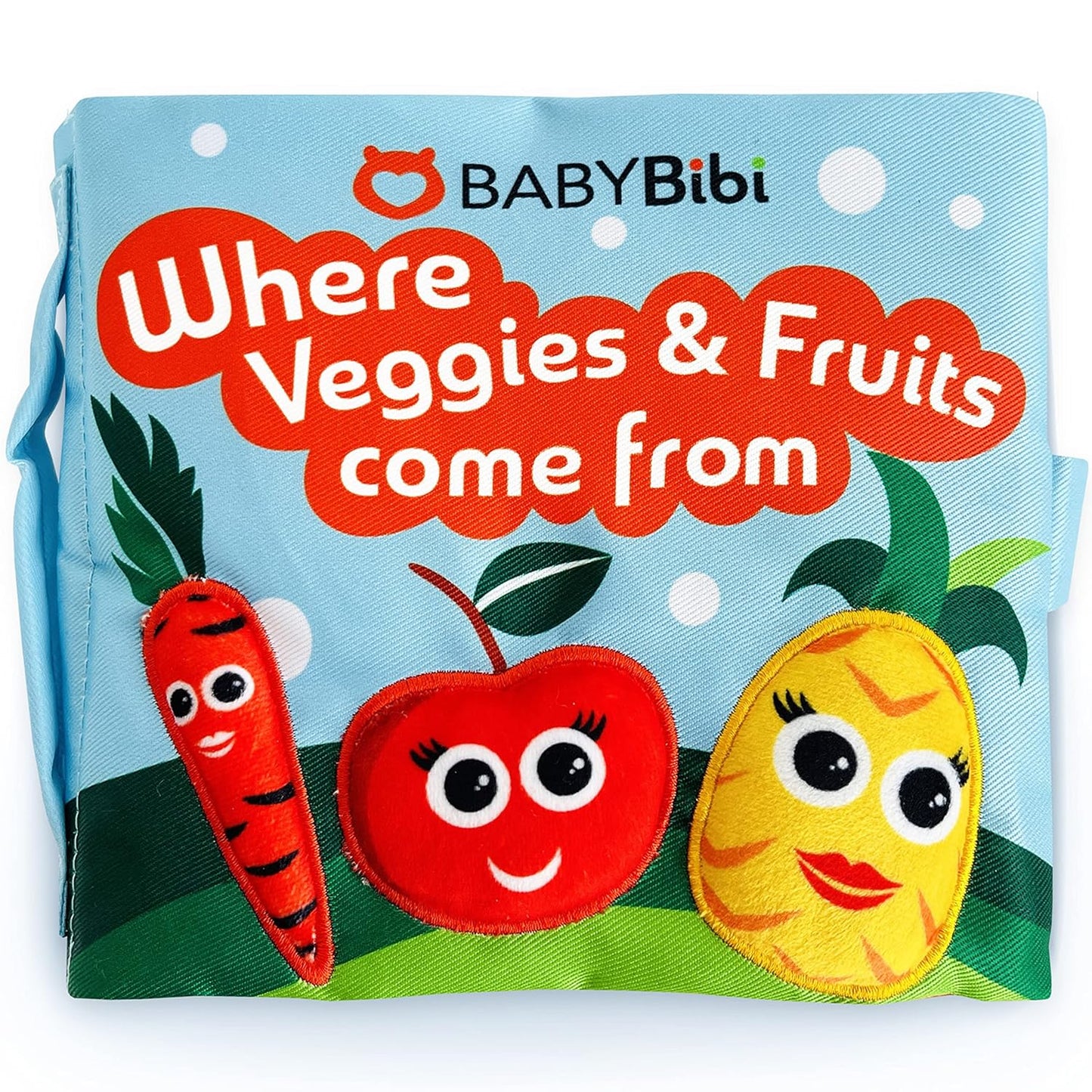 Interactive Teething Baby Book: Discover Veggies & Fruits 