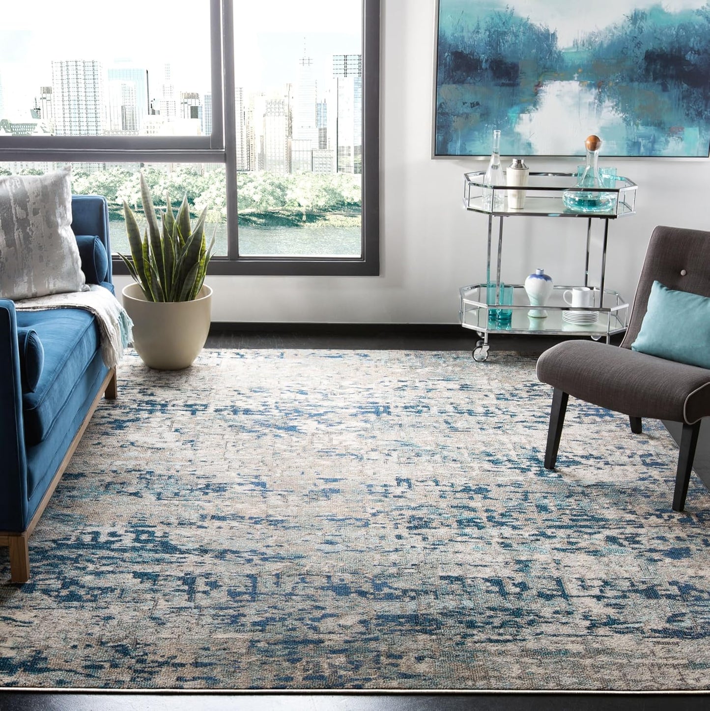 SAFAVIEH Madison Collection X-Large Area Rug - Modern Design