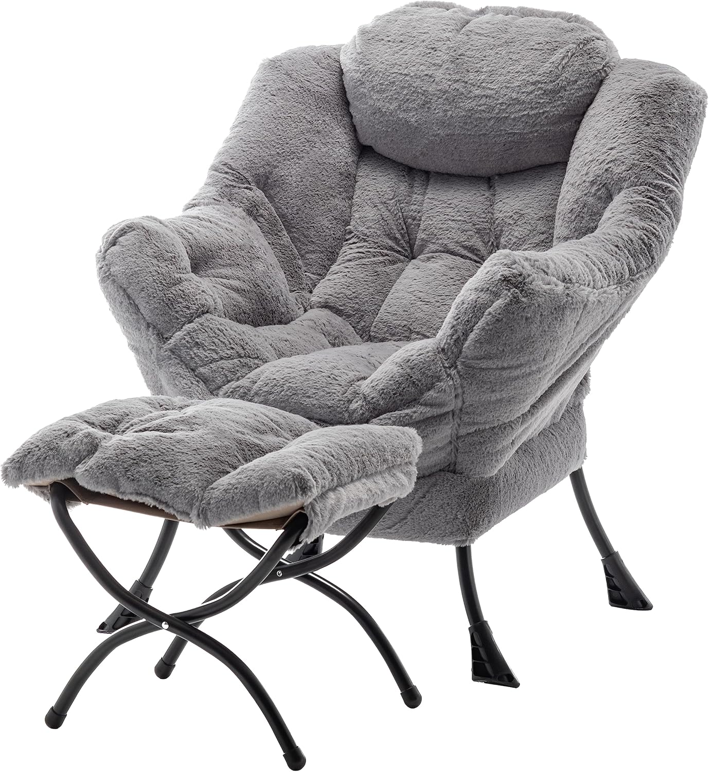 Tiita Lazy Chair with Ottoman for Comfy Living Room Relaxation