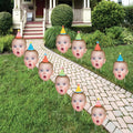 Big Dot of Happiness Custom Photo Party Time Fun Face Lawn Decorations