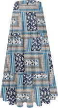 Women's Chiffon White Flowy Maxi Skirt - Elastic Waisted