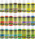 Crafters Acrylic Patio Paint 24 Color Starter Set - Durable Matte