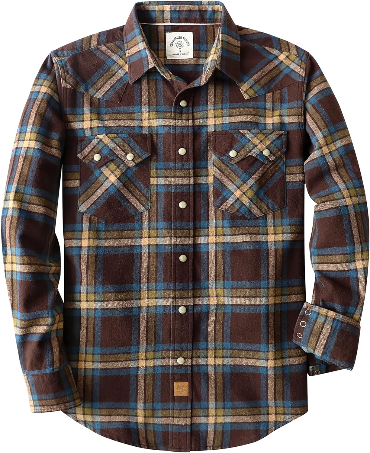 Dubinik Flannel Shirt for Men: Cozy Long Sleeve Plaid Style