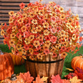 Fall Decor Fake Mums - 36-Pack UV Resistant Outdoor Fall Flowers