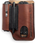 Leather EDC Pouch Multitool Sheath - Rugged Made in USA Carry