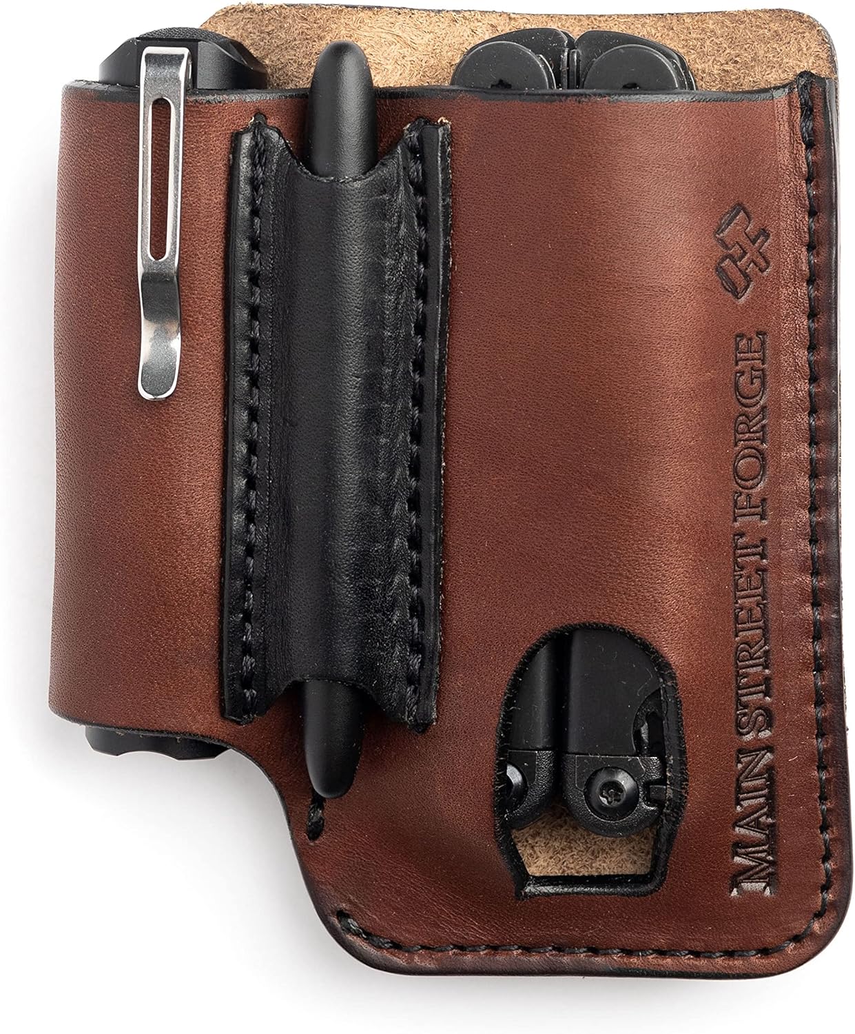 USA Leather EDC Pouch | Multitool Sheath/Holster | Main Street Forge