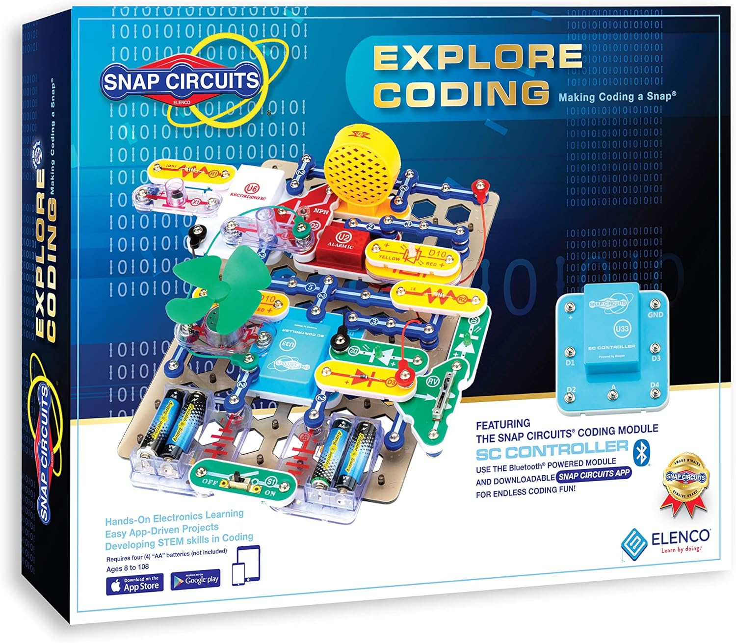 Snap Circuits Explore Coding STEM Building Toy for Ages 8 to 108