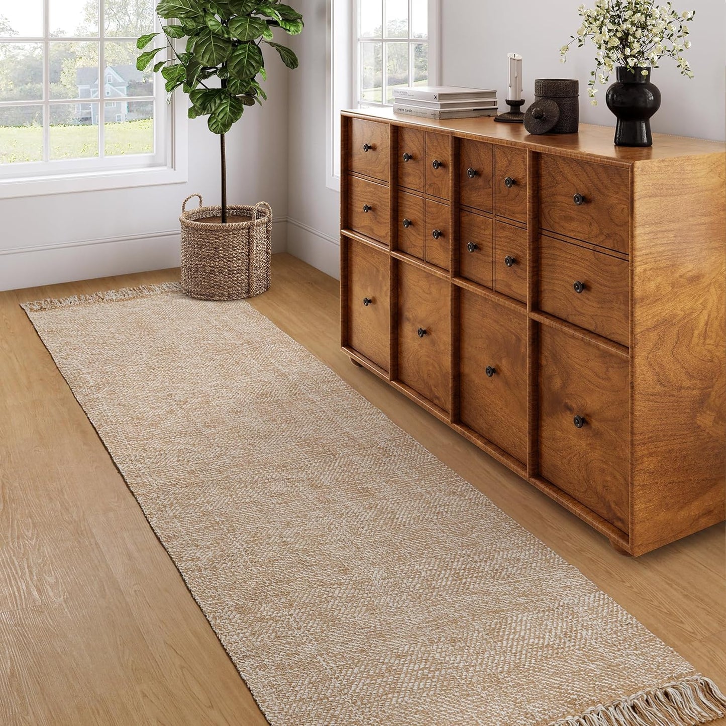 Collive Long Hallway Runner Rug - Washable Indoor Entryway Rug