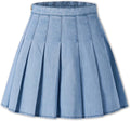 Pleated Skirt with Attached Shorts - Comfortable A-Line Tennis Skirt