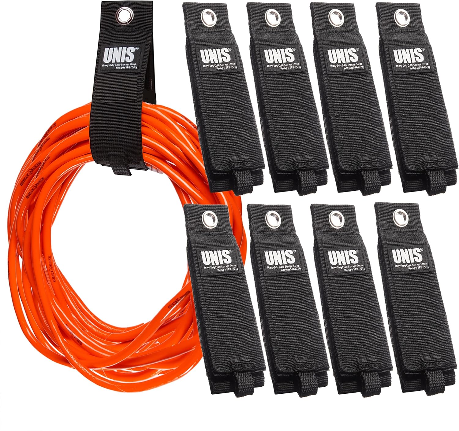 UNIS 8-Pack Large Extension Cord Organizer