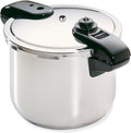 8-Quart Stainless Steel Pressure Cooker - Fast, Even Heating