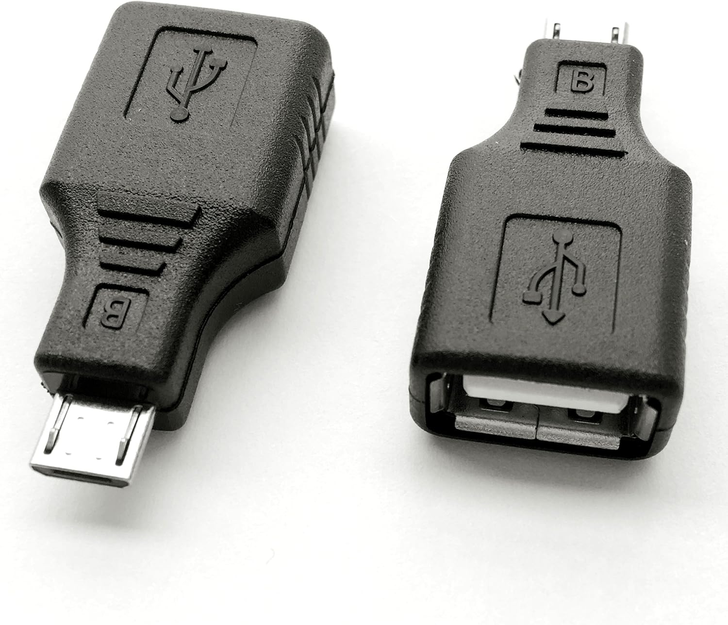 Convert Micro USB to USB 2.0 Easily: 2 Pack OTG Adapters