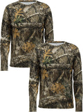 Realtree Mens Long Sleeve Performance Tees for Outdoor Activities