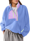 ANRABESS Women Fuzzy Fleece Pullover Sherpa Sweatshirt - Warm, Button