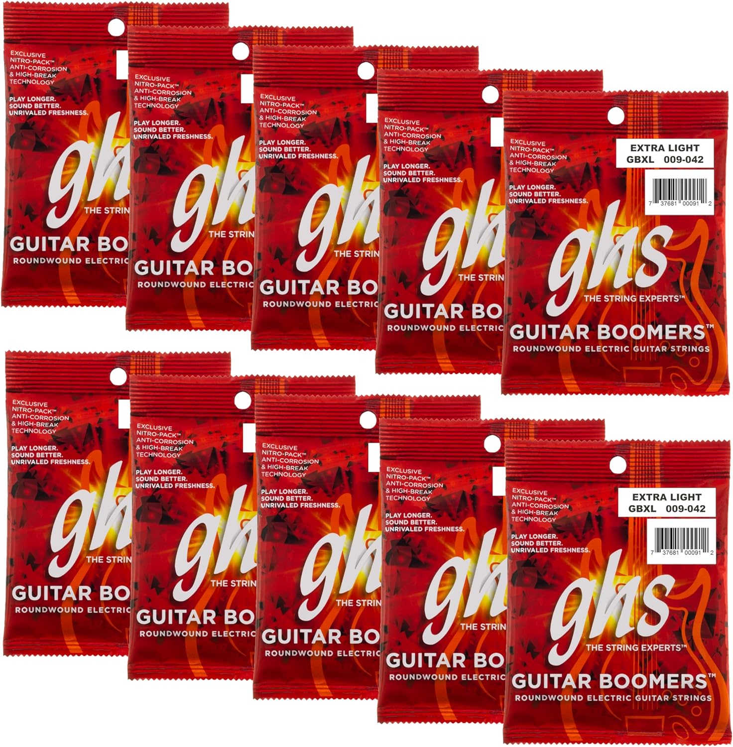 GHS Boomers Electric Guitar Strings for Legendary Tone & Sustain