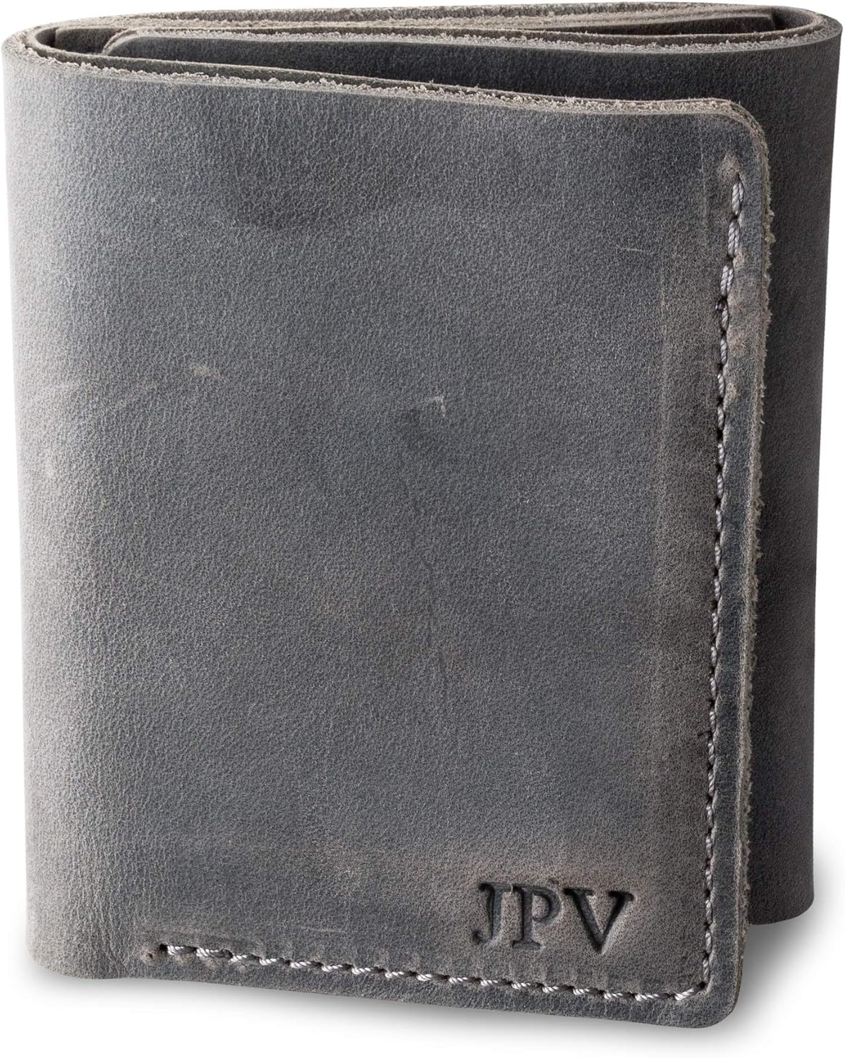 PEGAI Personalized Leather Trifold Wallet for Men - Handmade