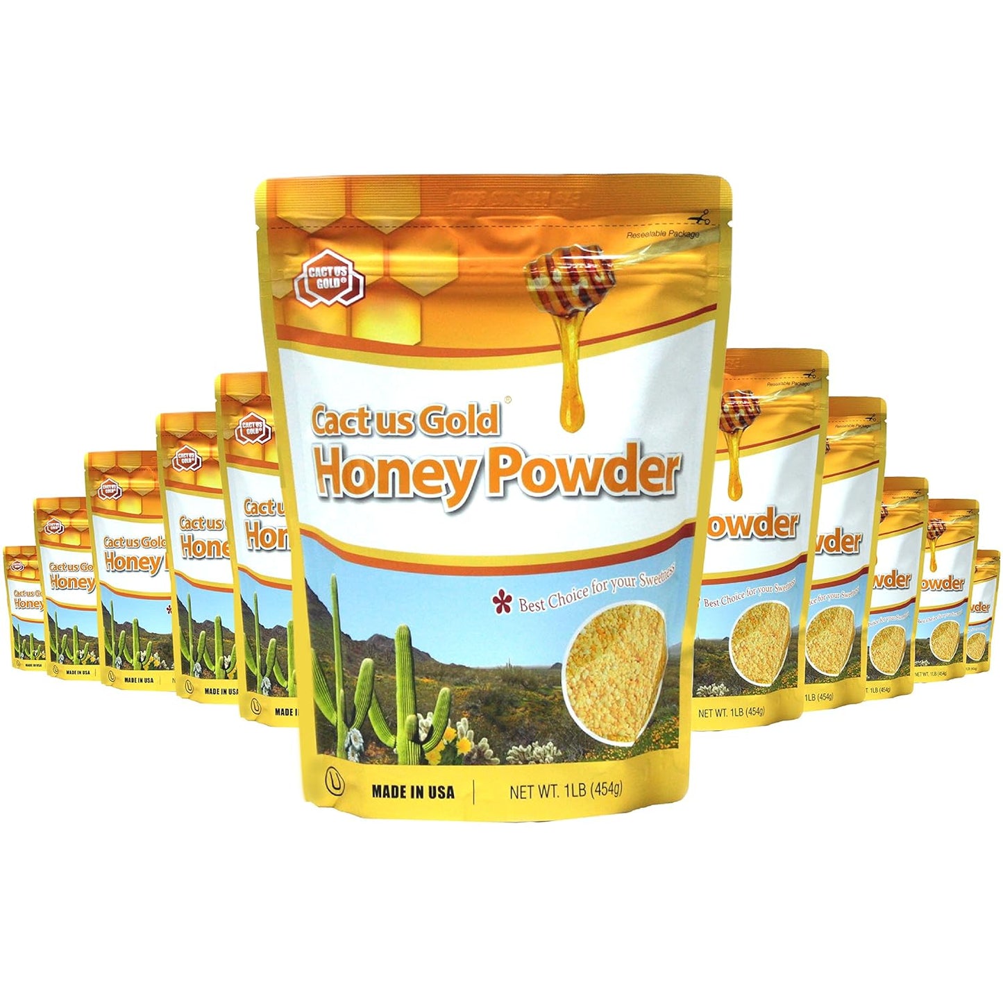 Cactus Gold Honey Powder - Sweetness in Every 16oz Bag