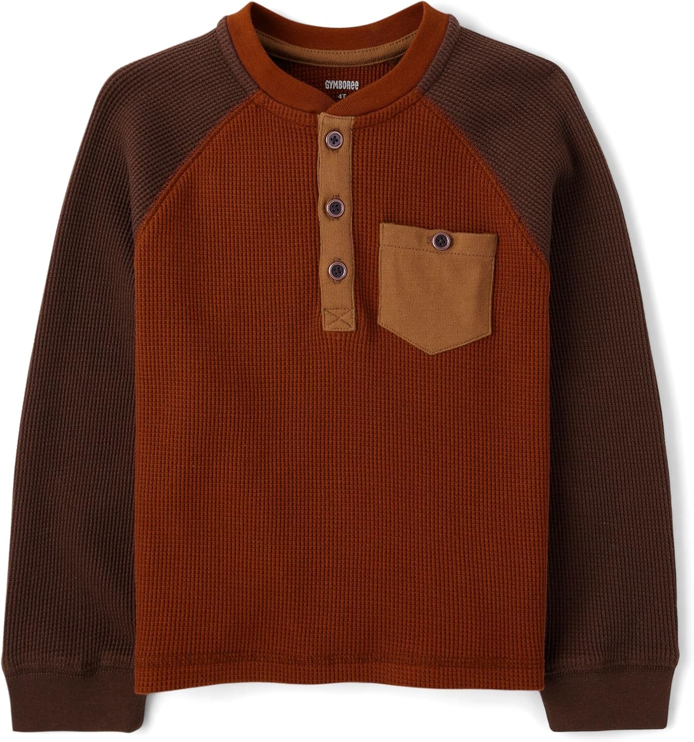 Gymboree Boys Long Sleeve Thermal Henley Shirt for Toddlers