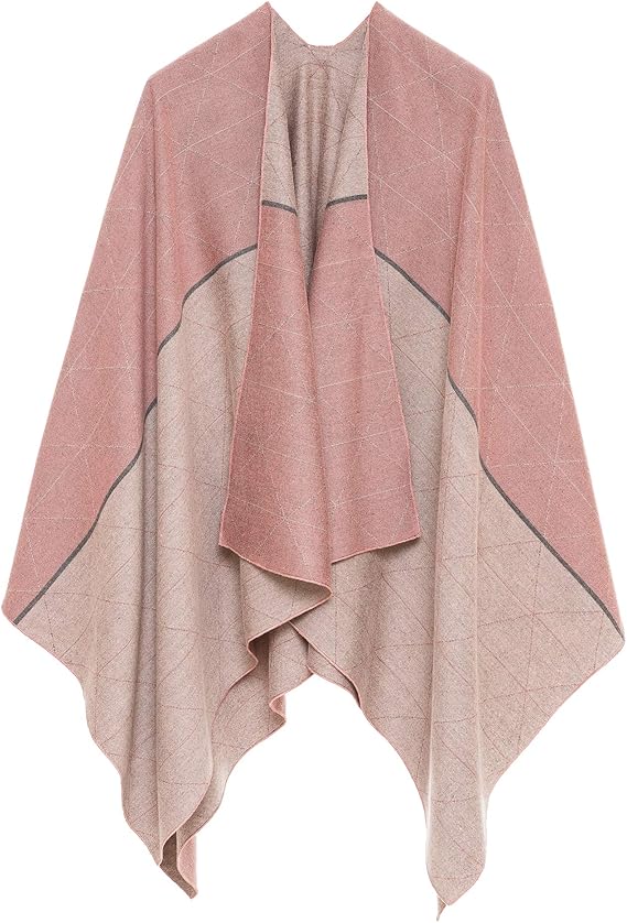 MELIFLUOS Women's Shawl Wrap Poncho Cape Cardigan Sweater