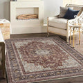 Area Rug 5ftx7ft Washable Rug Traditional Distressed Retro - Thin