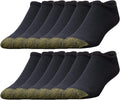 GOLDTOE Men's No Show Athletic Socks Multipairs - Cushioned Comfort