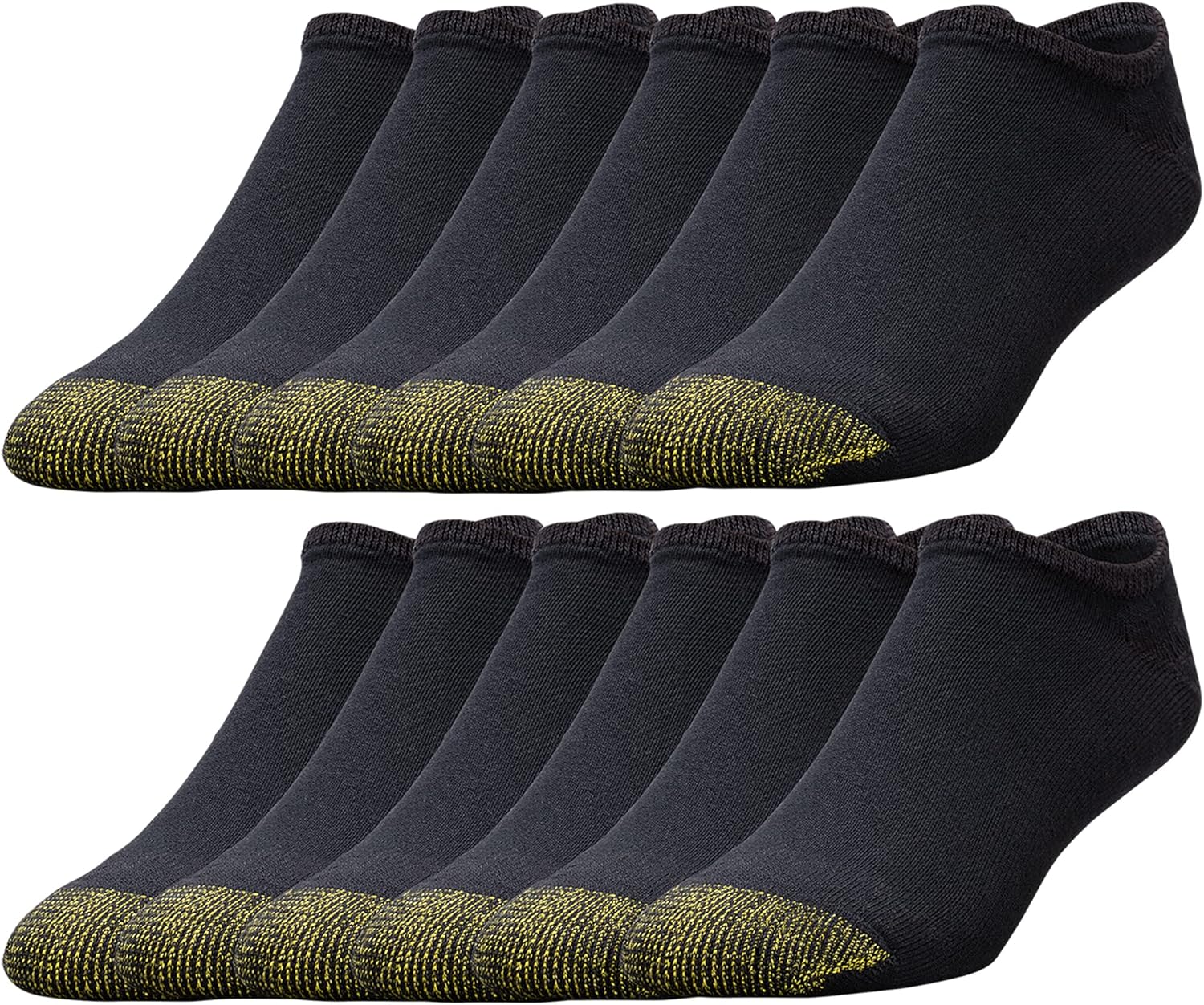 GOLDTOE Men's Cotton No Show Athletic Socks for Comfort & Durability