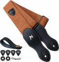 Nefelibata Guitar Strap: 60s Vintage Style Tan Weave