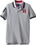 Boys Premium Pique Polo Shirt with Button Collar - Classic Fit