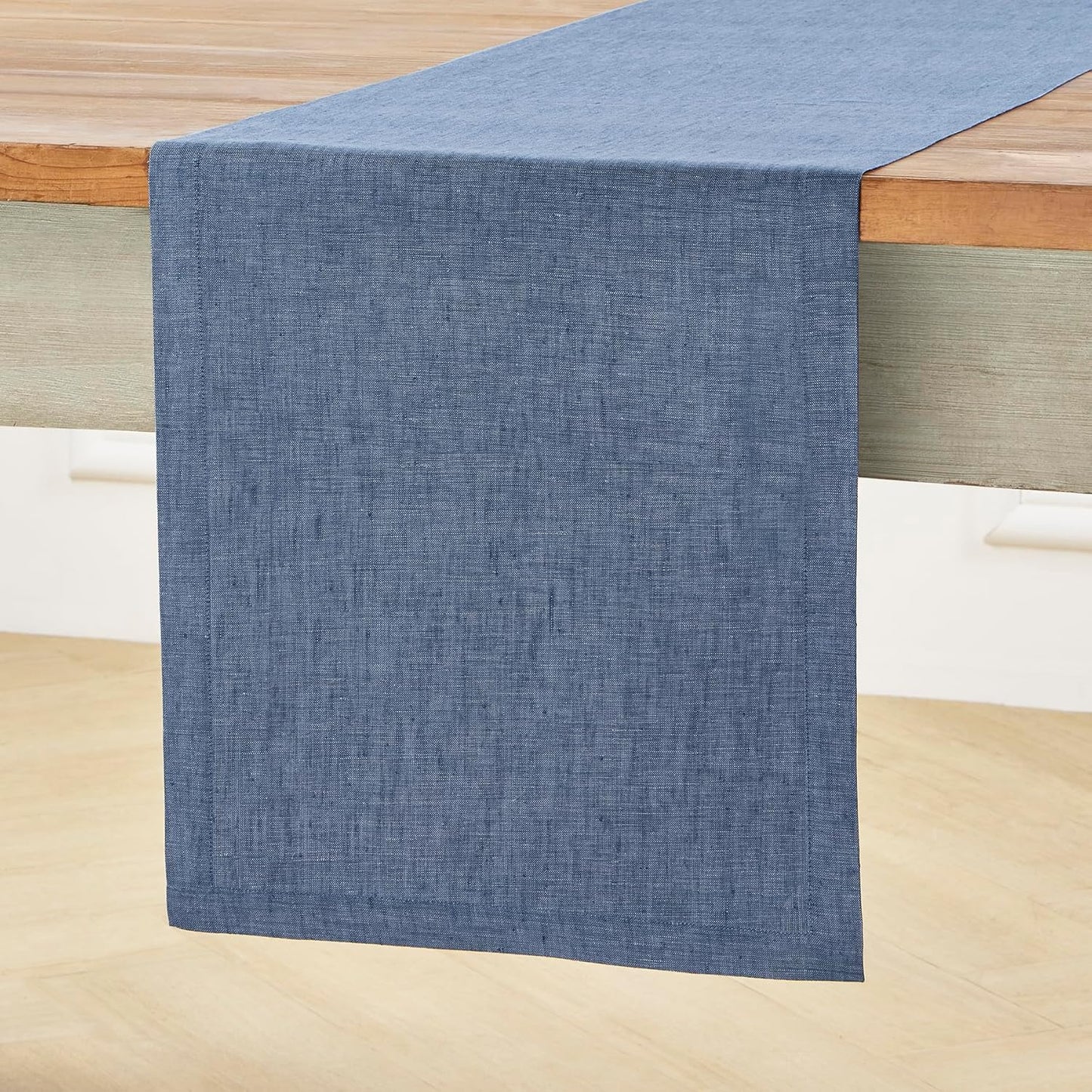 Solino Home Linen Table Runner 144 Inches Long for Dining