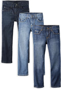 Children's Straight Leg Jeans 3-Pack - Durable Everyday Fit