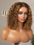 Deep Curly 12 in Short Wig - Natural Look, Pre Cut HD Lace