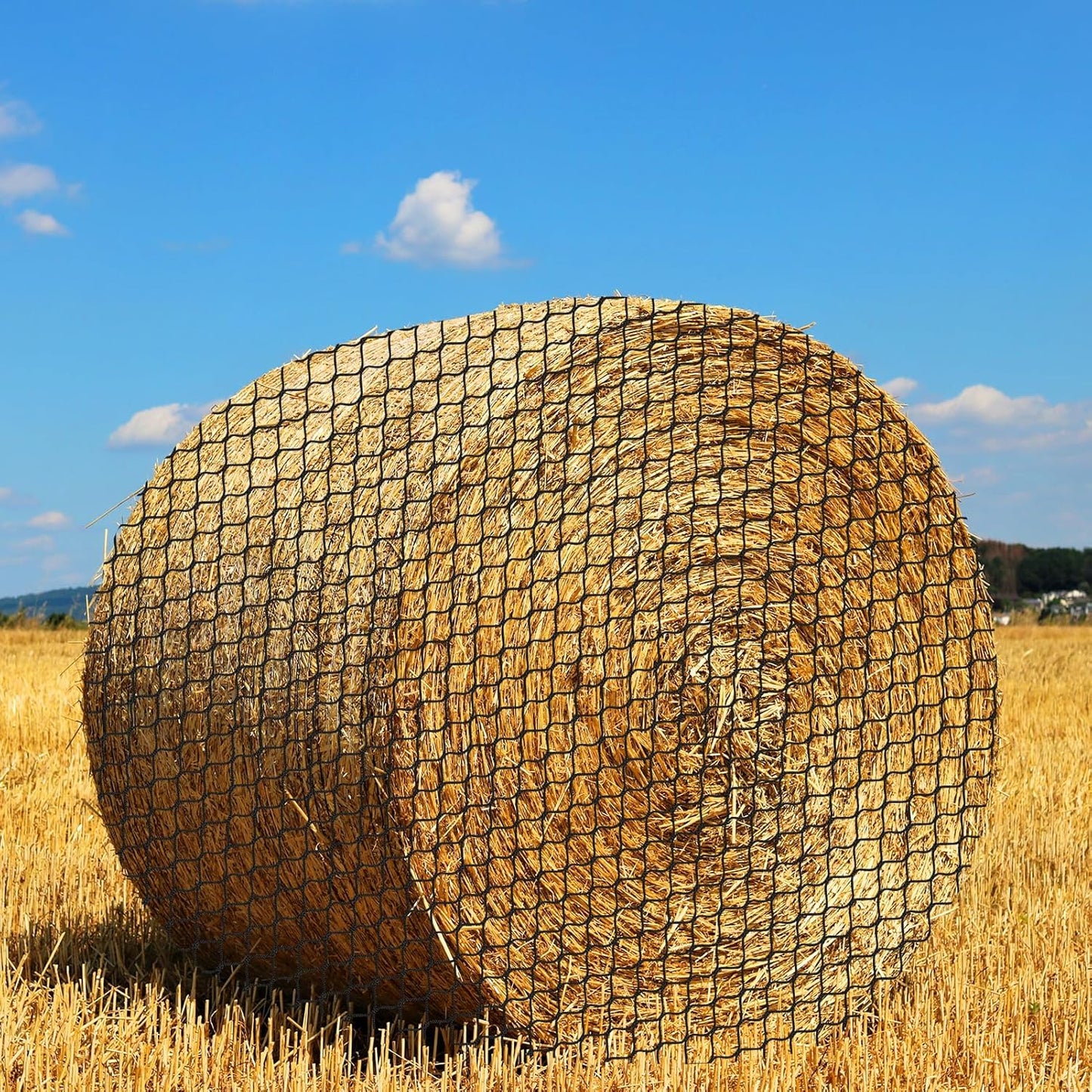 LeadGoods Large Round Bale Hay Net for Horses and Goats