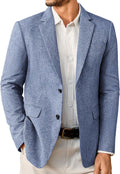 Vssjavun Mens Sport Coats Casual Blazer Two Button Lightweight Men's
