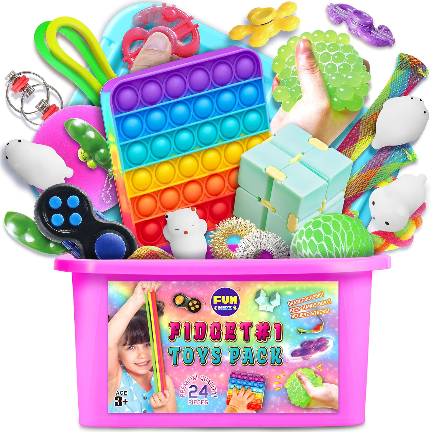 FunKidz Sensory Fidget Pack - Stress Relief & Party Fun!