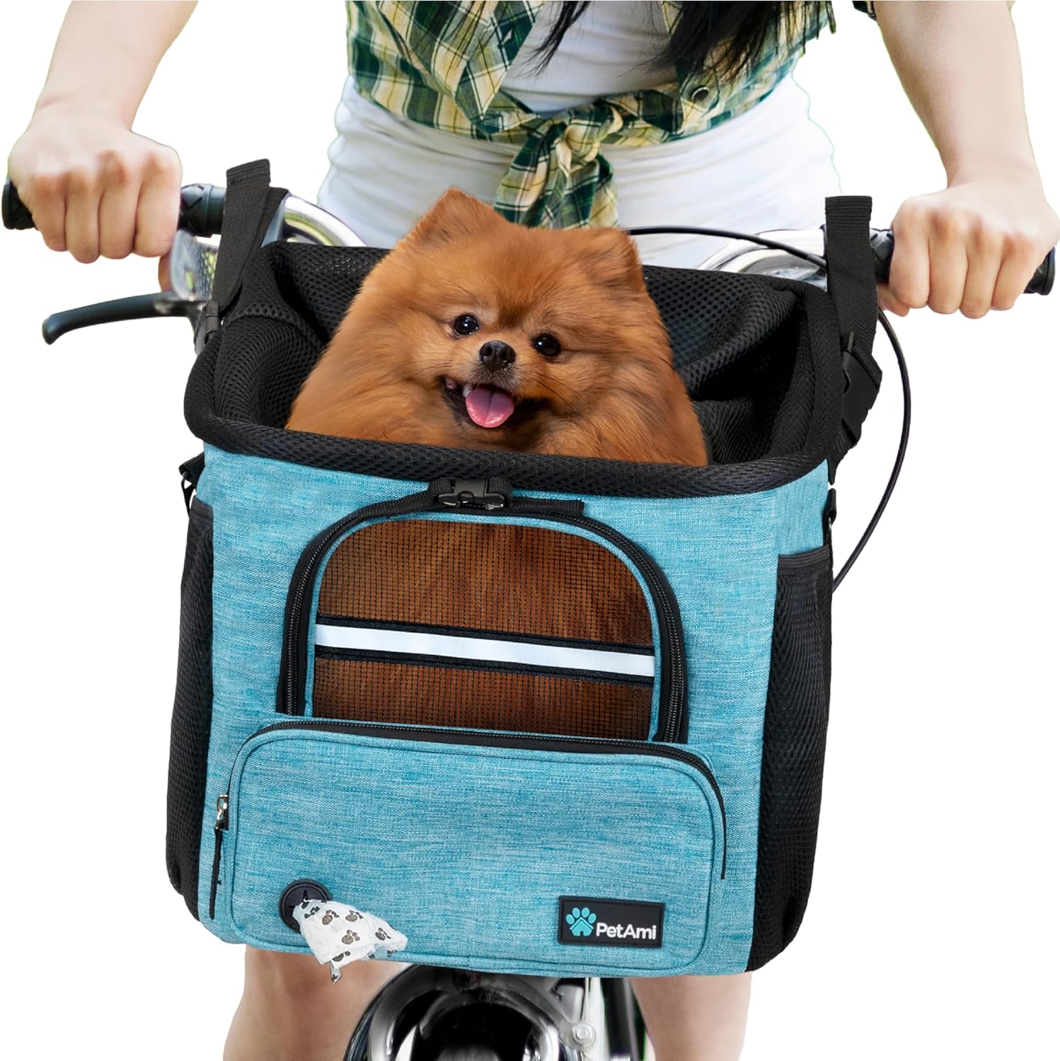 PetAmi Dog Bike Basket for Safe and Comfortable Rides
