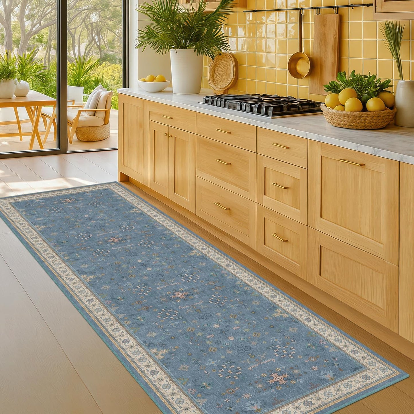 Boho 2x6 Non Slip Kitchen Rug Runner for Stylish Spaces