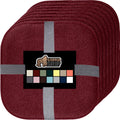16x16 Chair Cushions Set of 8 - 1.4 in Memory Foam Wine