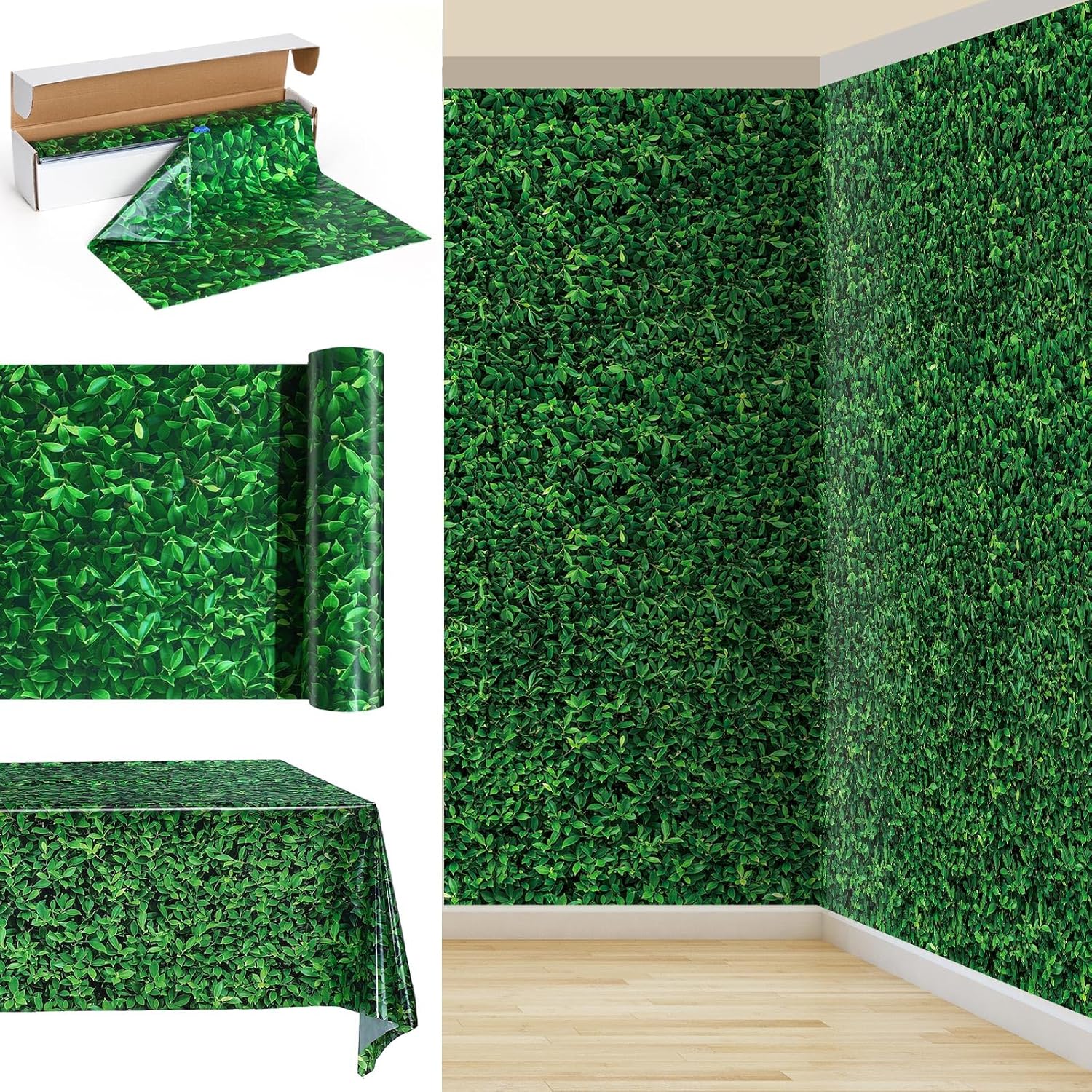 Jumbo Green Leaves Photography Backdrop for Parties and Events