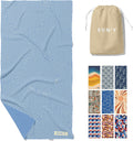 SUN'Y Waffle Microfiber Beach Towel Sand Free Quick Dry - Large