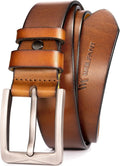 WOLFANT 1.5ft Full Grain Leather Belt for Men - Durable (Style MG37)