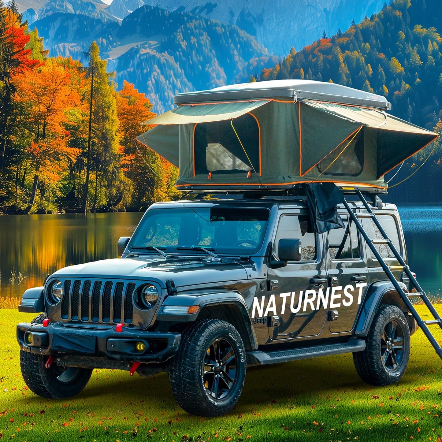 Naturnest Rooftop Tent: Perfect Duo Camping, All-Season, Ultimate Comfort